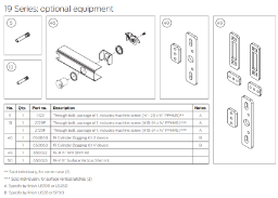 19 Series: Optional Equipment 19 Series: Optional Equipment